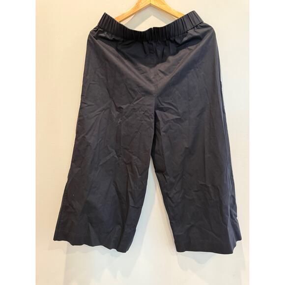 COS Womens Black High Rise Wide Leg Culottes Cropped Pants Size 8 - Picture 2 of 6